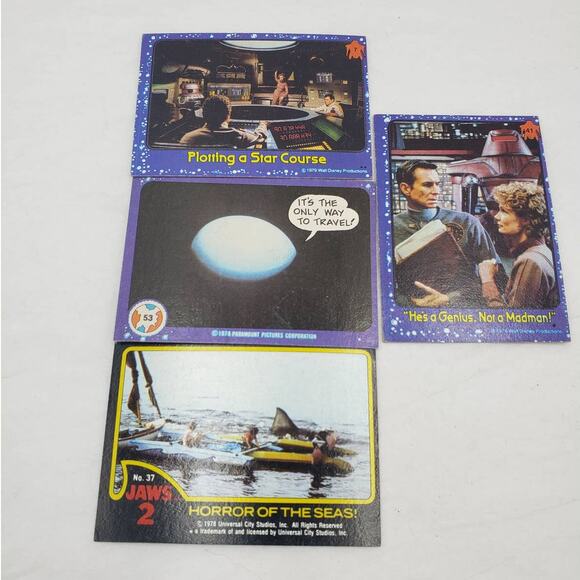 Vintage Walt Disney Trading Cards 1978-1979 Jaws 2, Mork Mindy, Black Hole - Picture 5 of 9